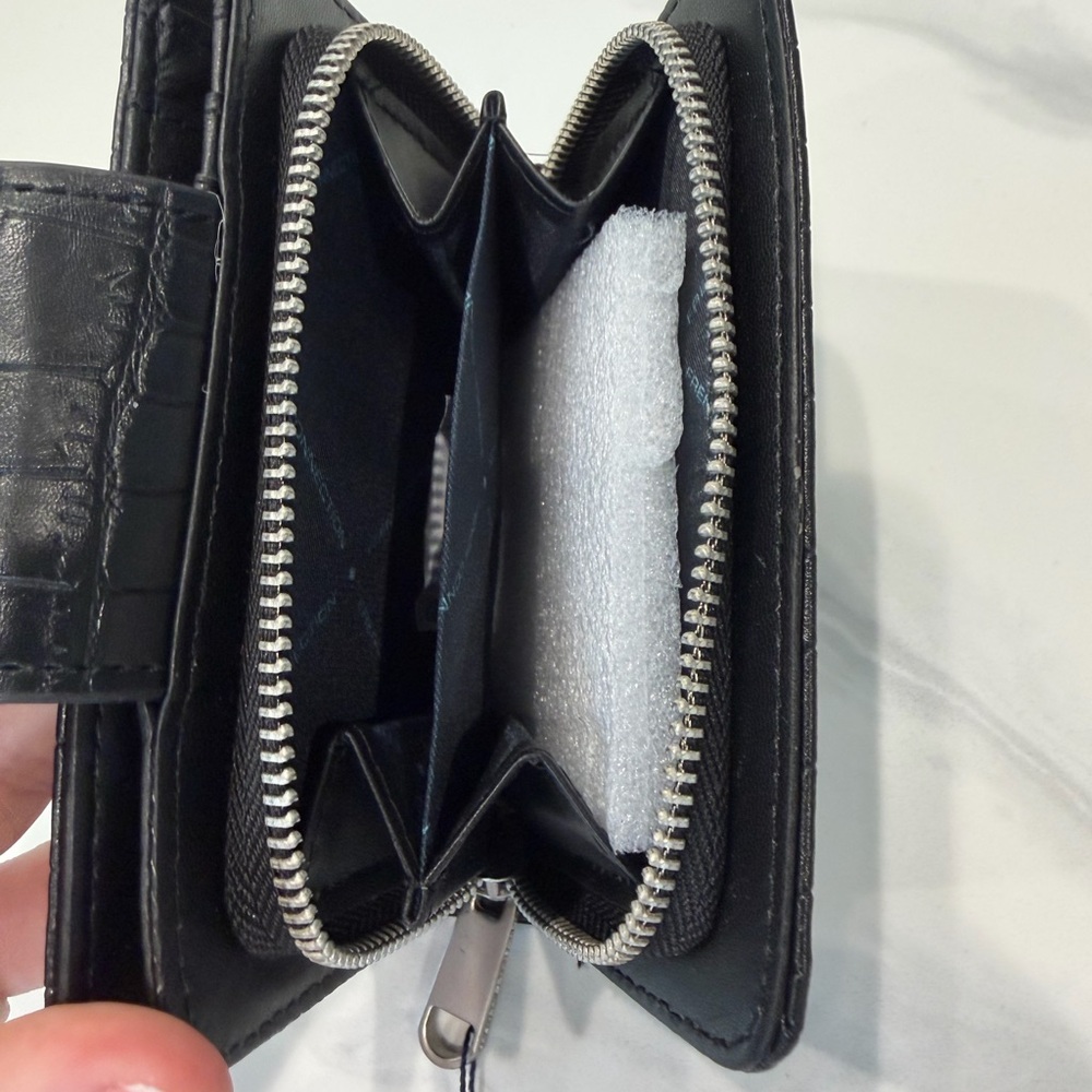 French Connection Black Croc-Pattern Wallet - Picture 5 of 5